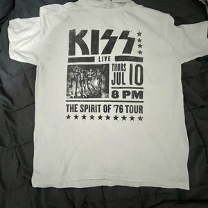 Kiss  White Tour Graphic Tee